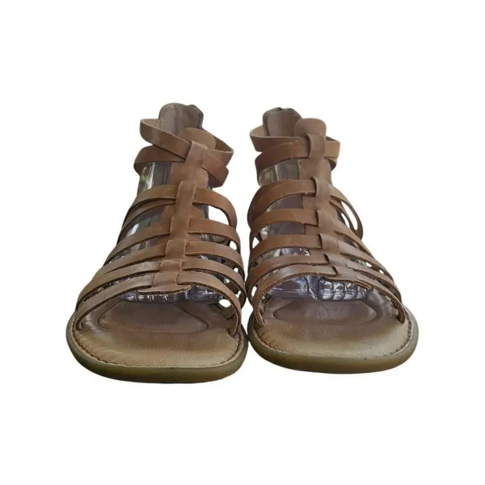 Born Women's Tan Strappy Gladiator Sandals